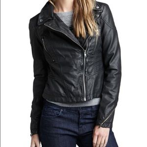 Free people Vegan leather jacket